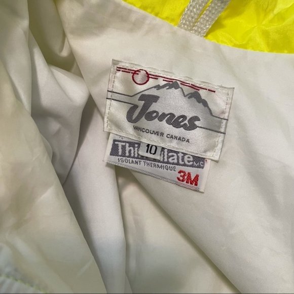 Vintage Jones 80s Neon Yellow Pink & Purple Jacket 10 - Picture 5 of 5